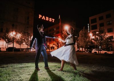 Pabst sign with newly weds