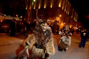 Krampus during the parade